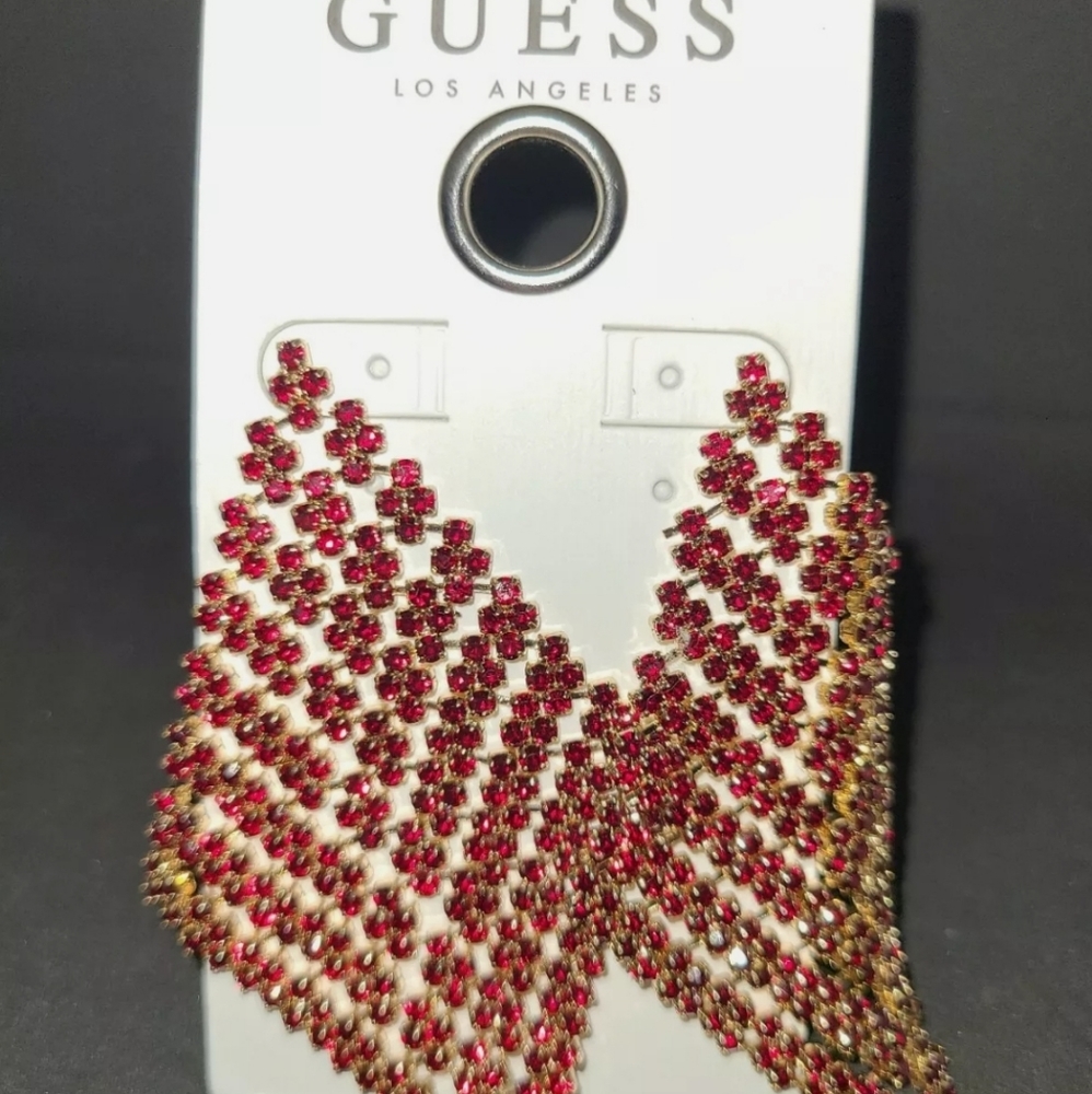 Gold Tone UG0PE IG SIM Earrings, Guess, New